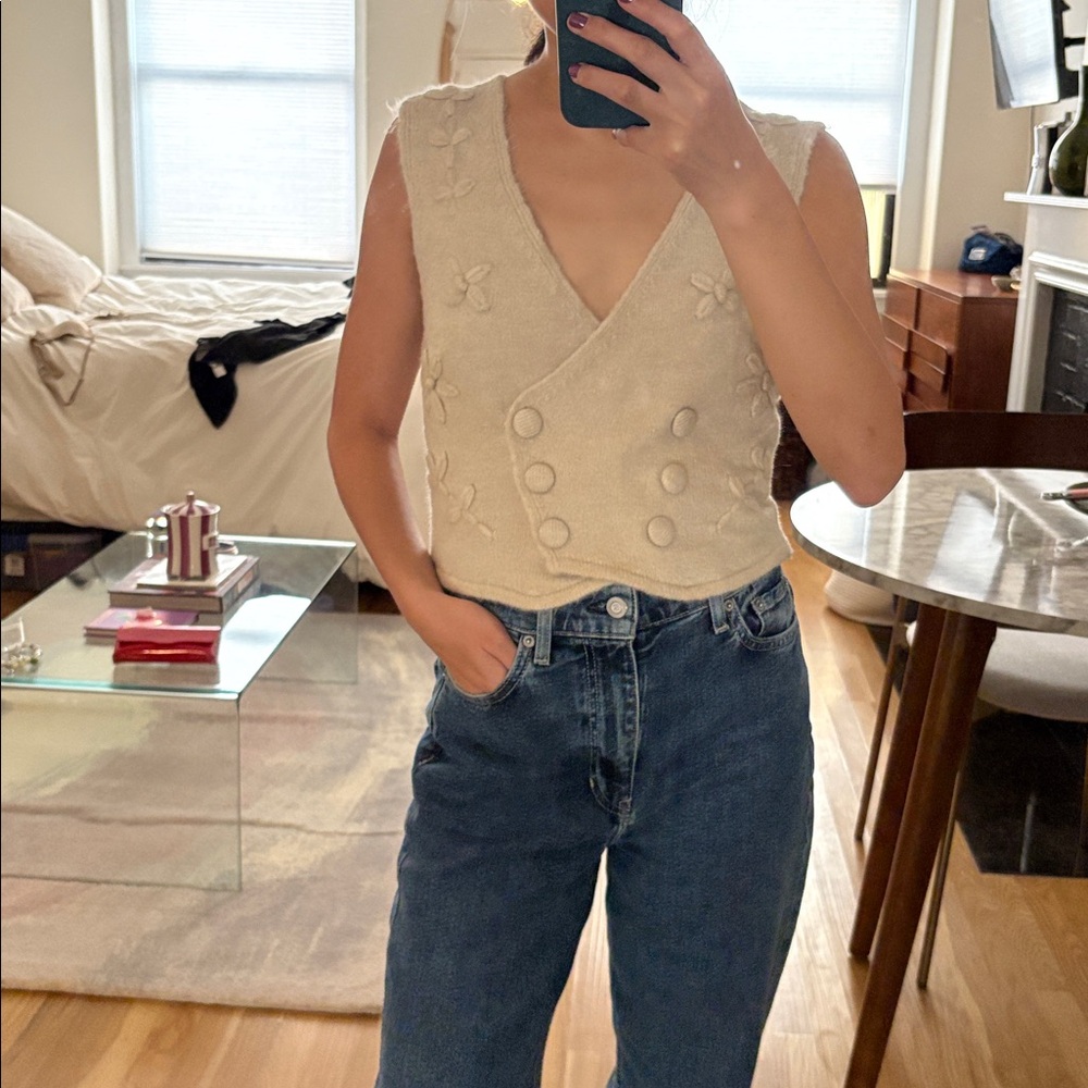 Zara Embellished Sweater Vest - Picture 2 of 2